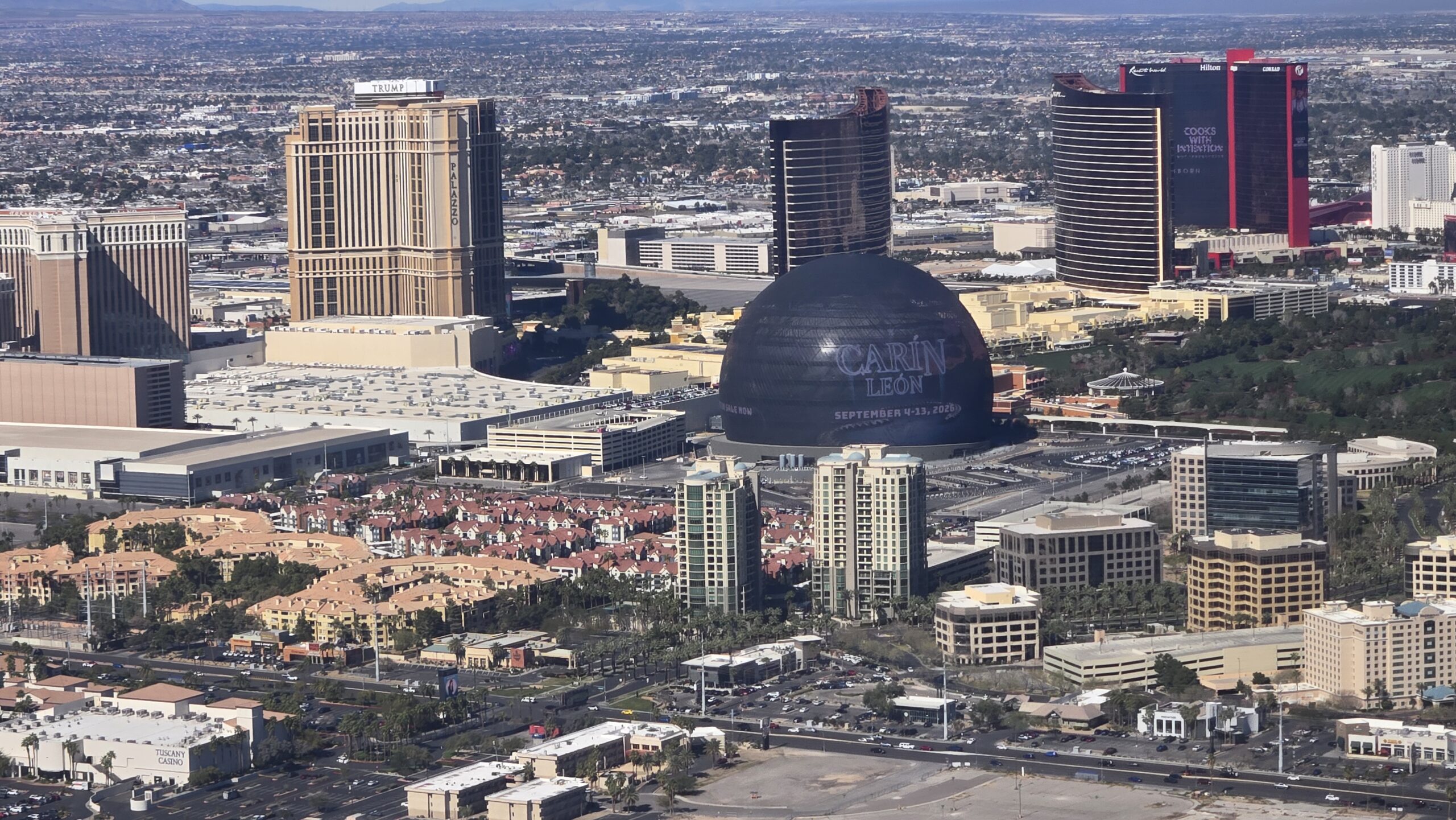 The Sphere as seen from a plane